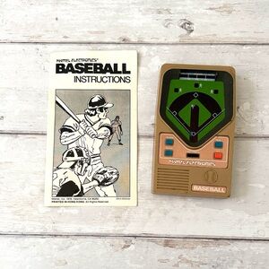 Mattel Classic Baseball Handheld Electronic Games Videogame Retro Toys Kids
